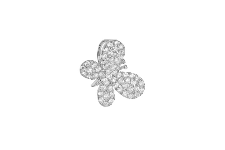 Colgante plata 925 mariposa con zirconitas