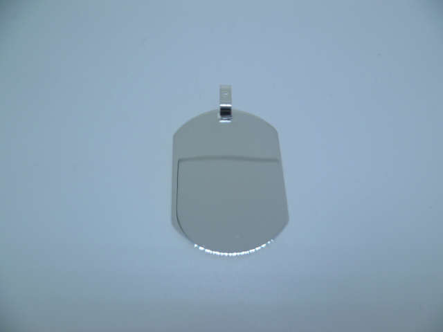 [0274400000PL] Placa semioval  plata 925 