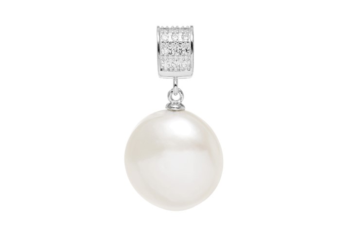 Silver 925 cz pearl pendant