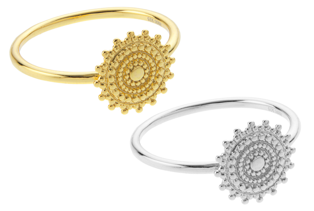 [13865A1600DO] Silver 925 sun ring
