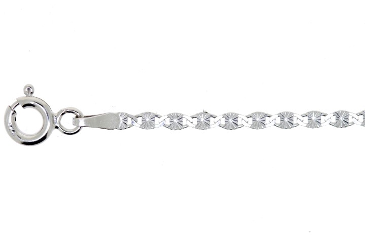 Valentino sun effect chain 040 40cm rhodium