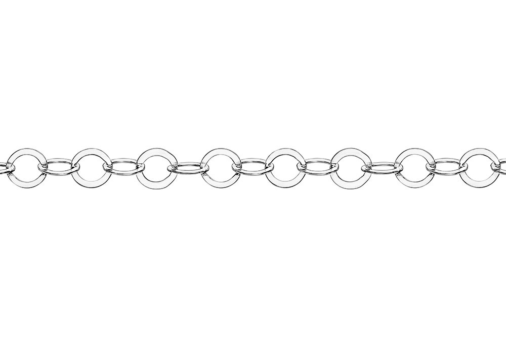 Flat rolo chain by meter 030