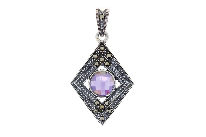 [060040000MAM] Pendant silver 925 marcasite