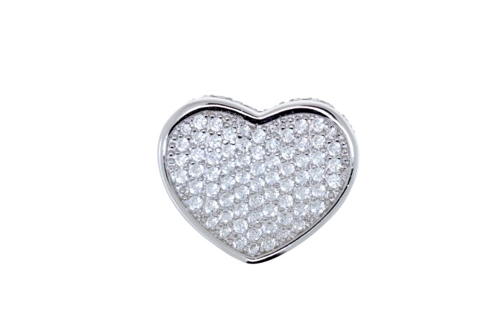 [061900001ZBL] Pendant silver 925 cz heart