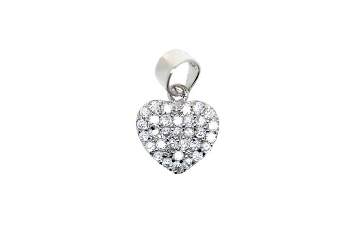 Colgante plata 925 corazon cz 