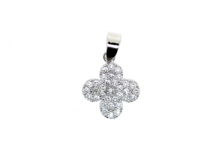 Silver 925 pendant shamrock cz