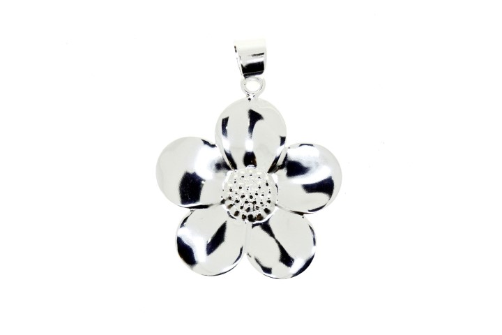 Colgante plata 925 flor 