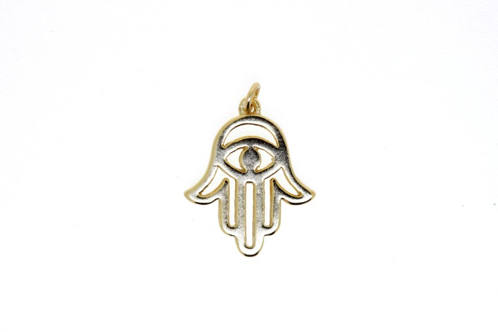 Colgante charm plata 925 mano fatima 