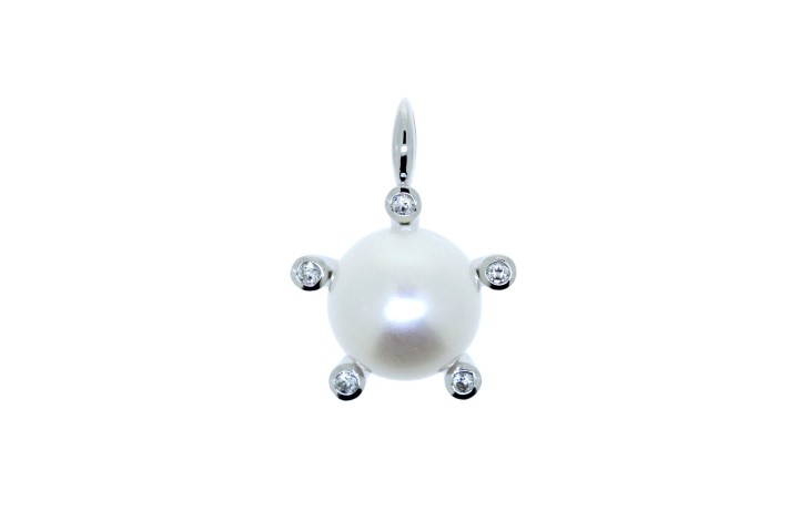 Silver 925 pendant pearl cz
