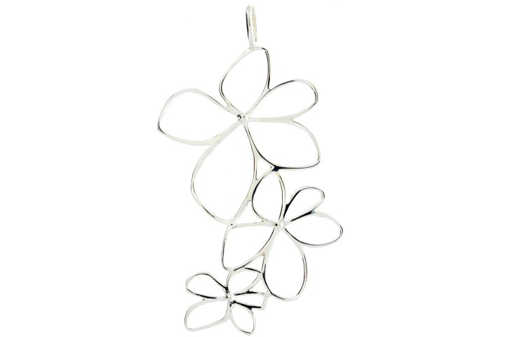 Silver 925 pendant flower