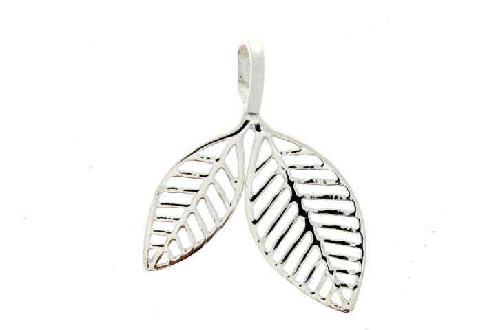 Colgante plata 925 hoja 