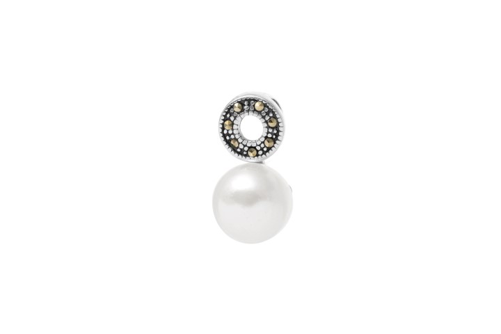 [076970006MPB] Colgante plata 925 marquesita y perla 