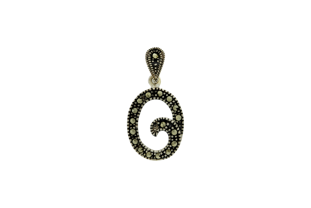 Silver 925 pendant marcasite