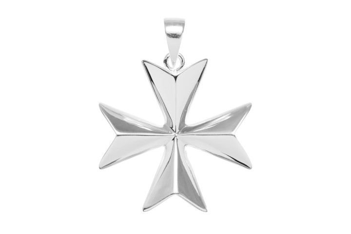 Colgante plata 925 cruz de malta
