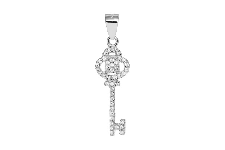 [093150001ZBL] Silver 925 pendant cz key