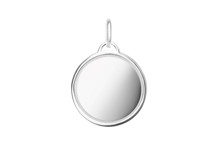 Placa plata 925 redonda 20mm 
