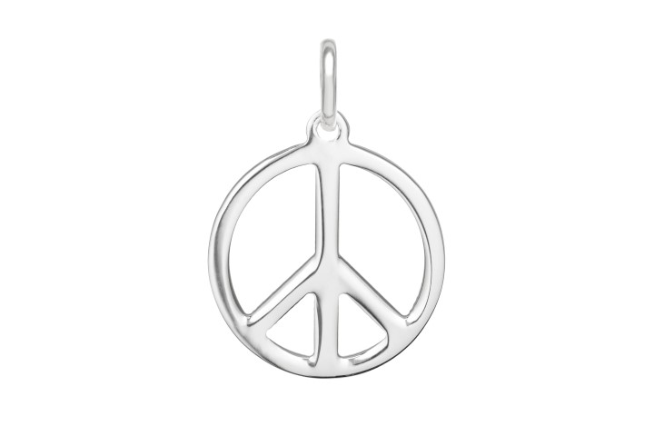 Colgante plata 925 simbolo paz 