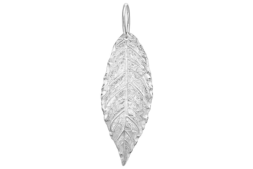 Colgante charm plata 925 hoja 
