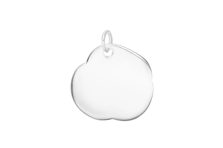 Placa plata 925 nube