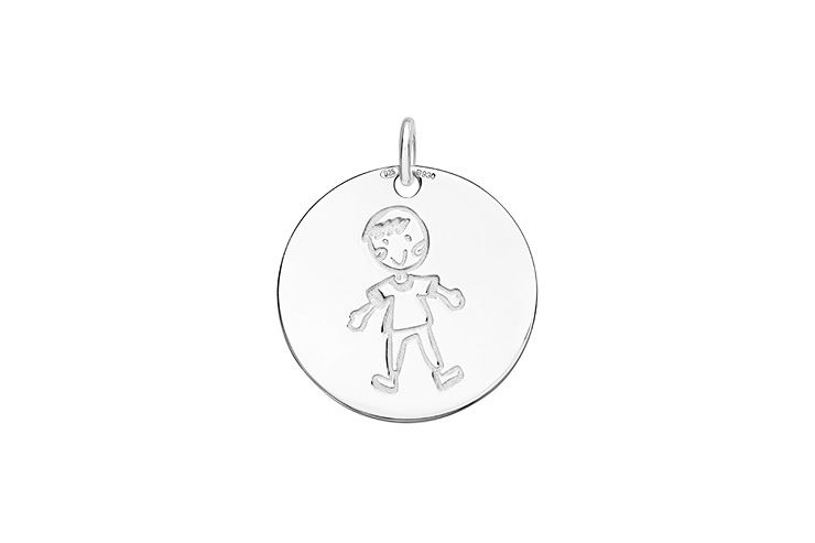 Silver 925 boy pendant
