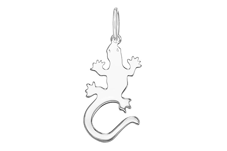 Silver 925 lizard pendant