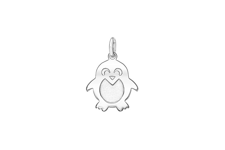 Colgante plata 925 pingüino 