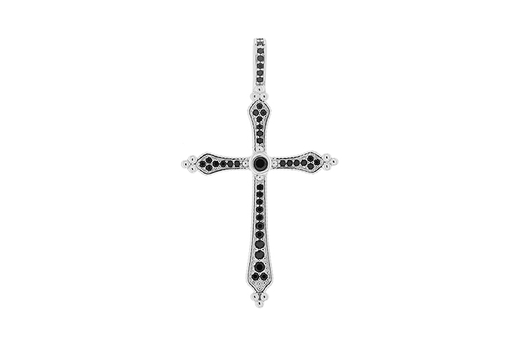 [118830001ZNE] Colgante plata 925 zirconita cruz 