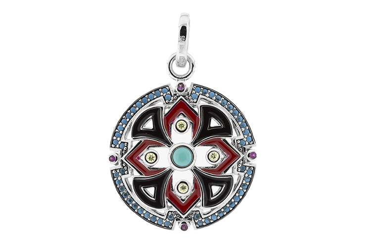 Silver 925 mandala  pendant