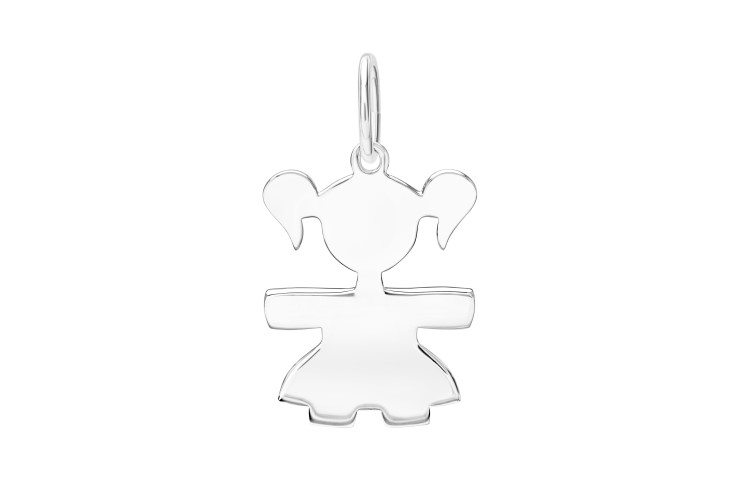 Silver 925 girl pendant