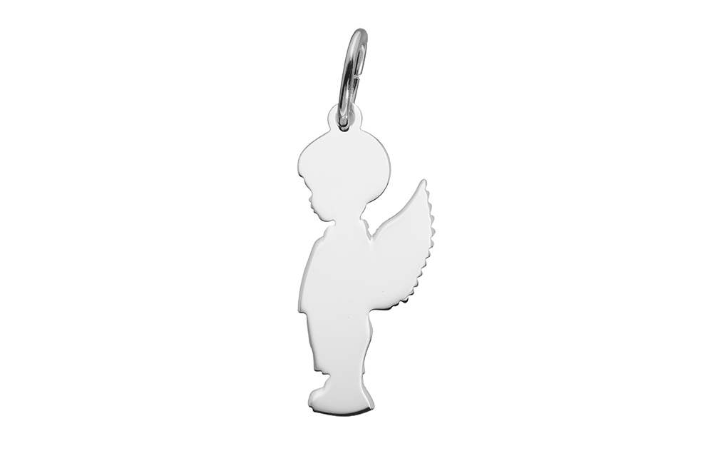 Colgante plata 925 angel niño 