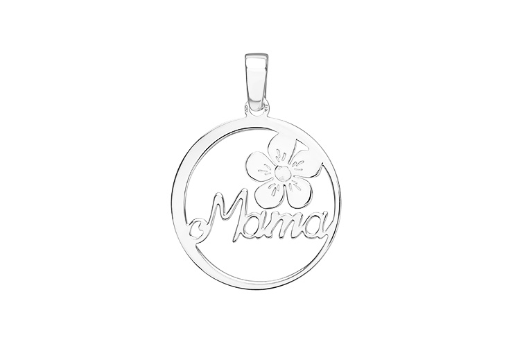 Colgante plata 925 mama flor