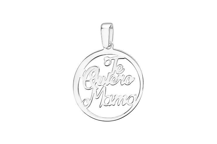 Colgante plata 925 te quiero mama
