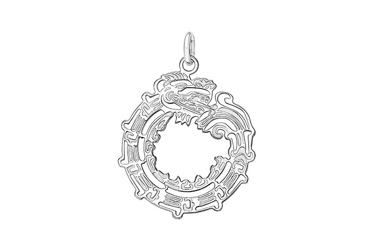 Colgante charm plata 925 uroboro 