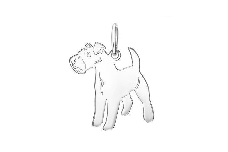 Colgante plata 925 fox terrier