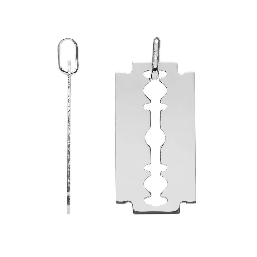 Colgante plata 925 cuchilla de afeitar 