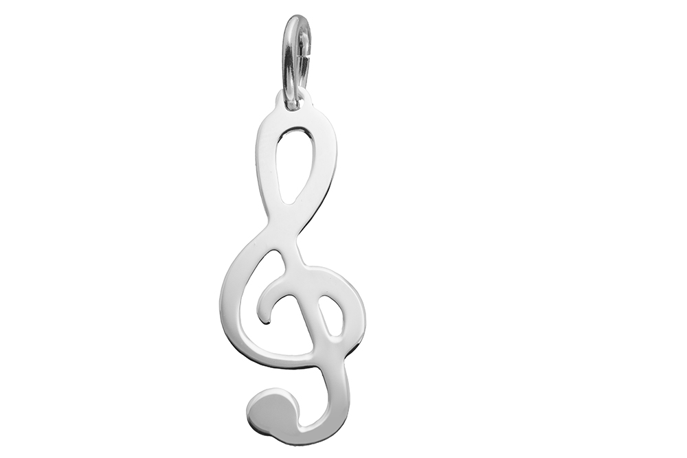 Colgante plata 925 clave de sol 