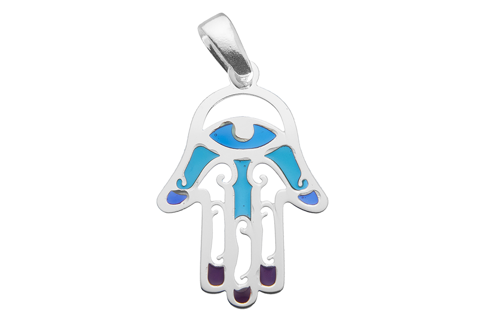 Silver 925 hand of fatima pendant
