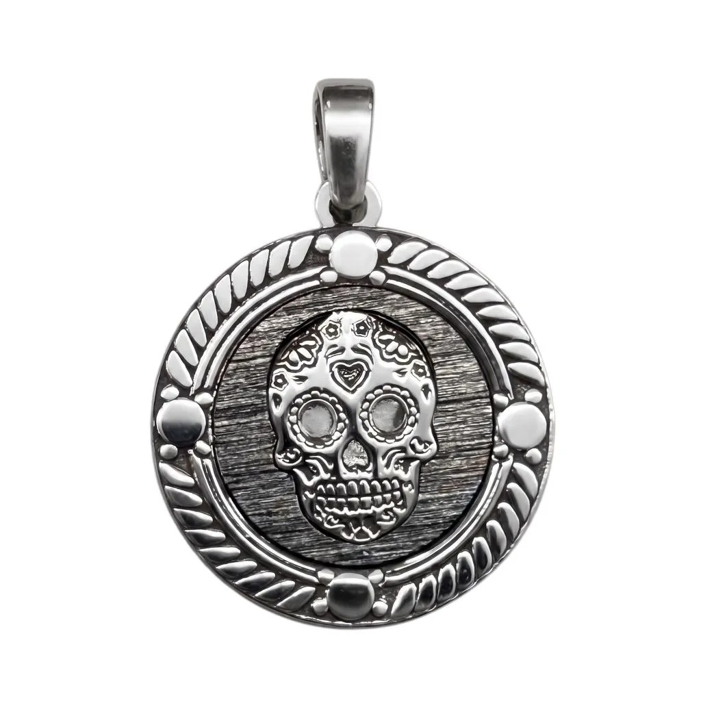 Colgante plata 925 calavera hombre 