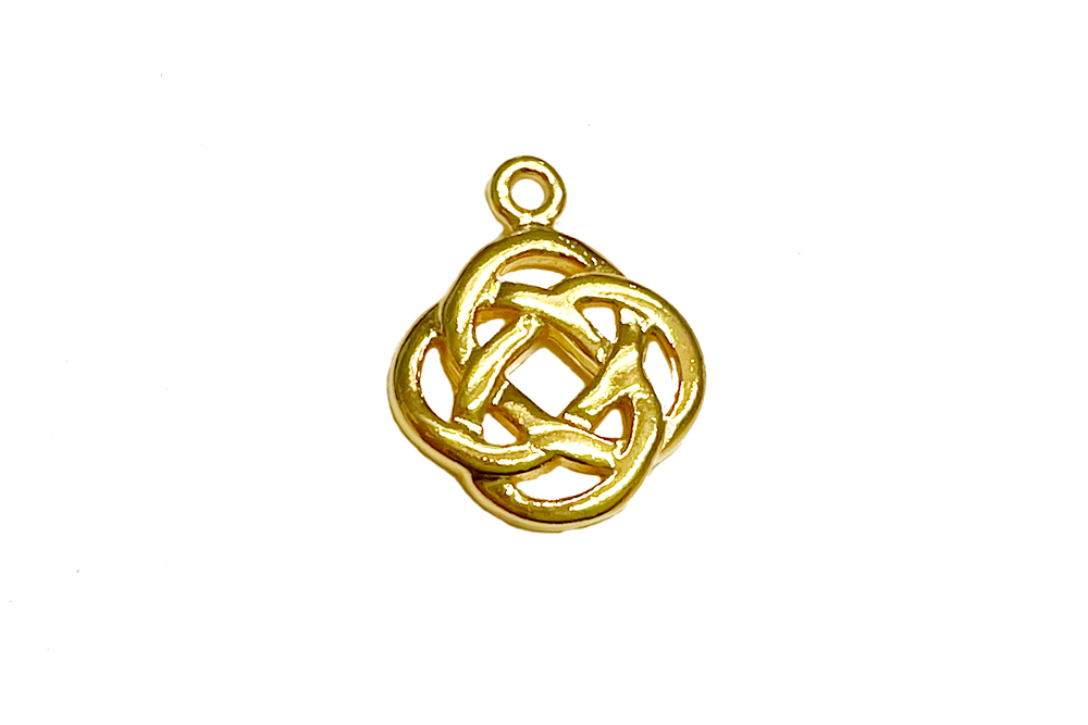 Sterling silver dara knot charm