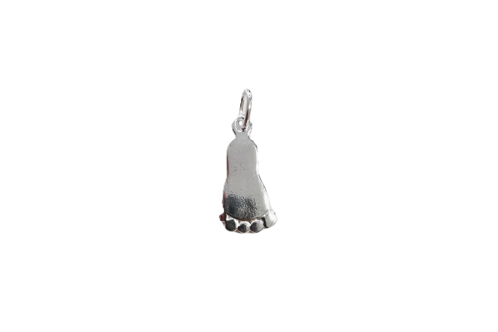 Colgante plata 925 charm pie 12x7mm