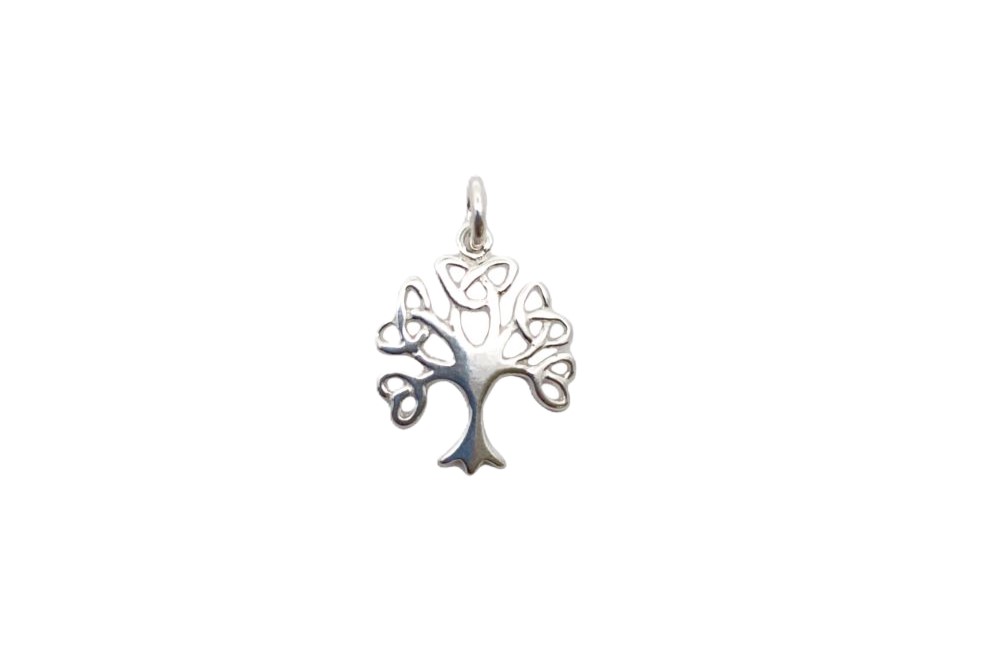 Colgante plata 925 charm arbol tribal