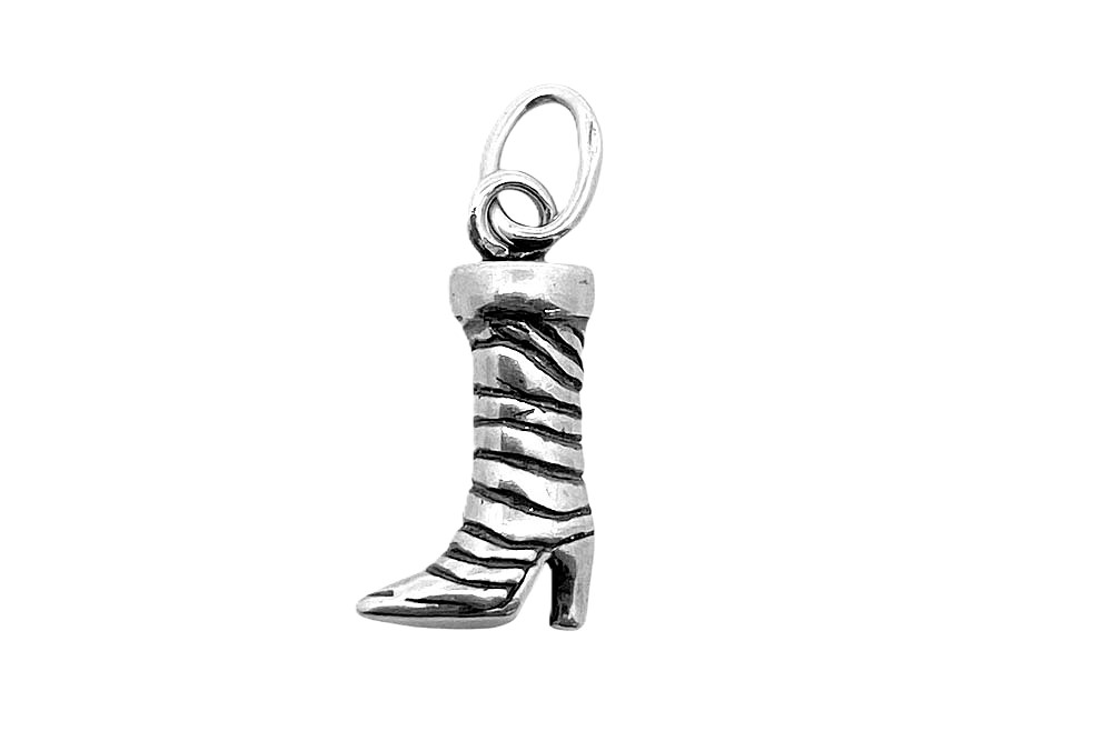 [16921POX] Colgante plata 925 bota 12x4mm