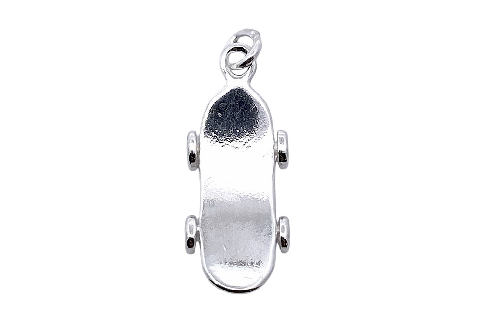 Sterling silver skate pendant