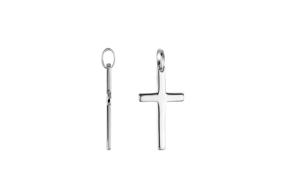 Sterling silver 20x12mm cross pendant