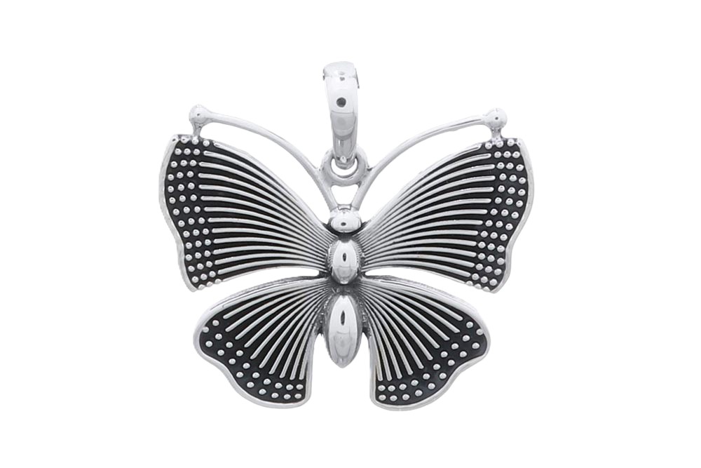 Colgante plata 925 mariposa 21x25mm