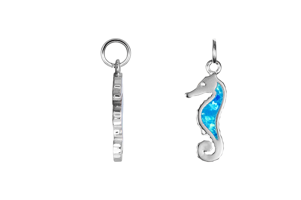 Colgante plata 925 caballito de mar 17x7mm