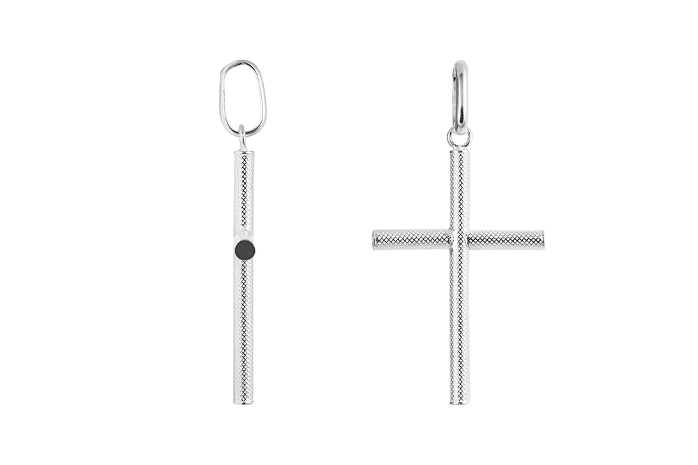 [18450PPL] Colgante plata 925 cruz 43x27mm