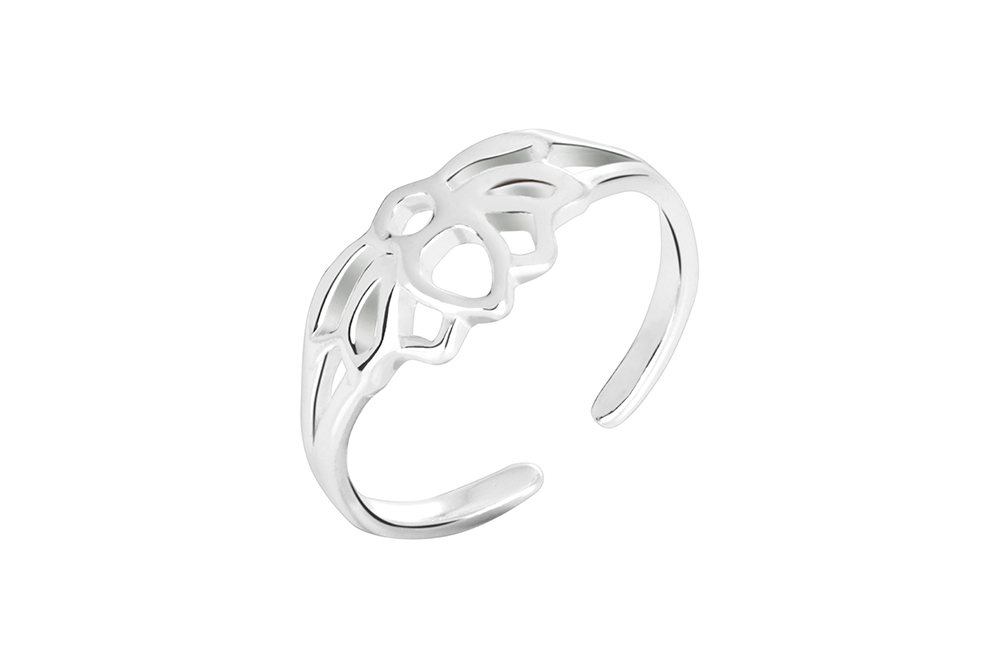 [16593RTA00PL] Anillo plata 925 abierto mariposa