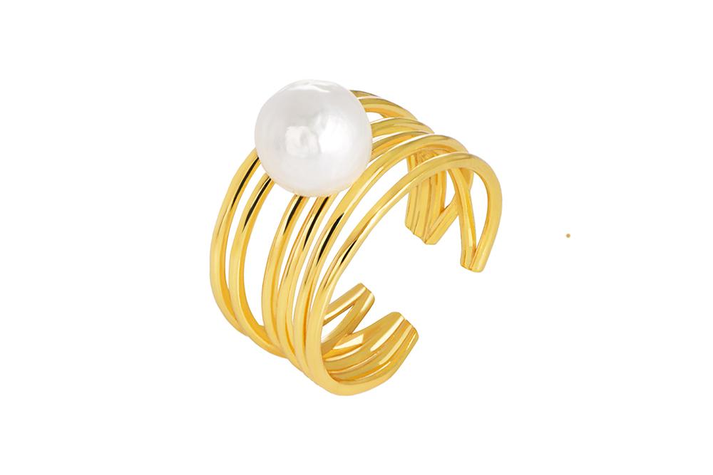 [18003RTA00PBLDO] Sterling silver pearl ring