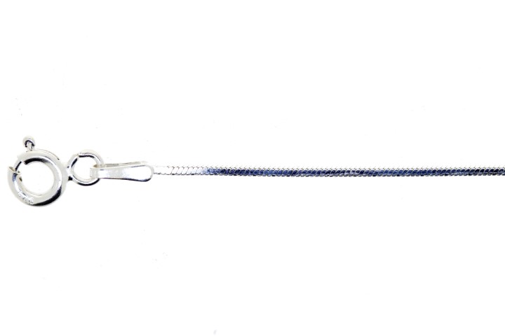 Square snake chain 020 50cm sterling silver